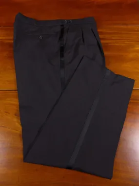 0207/993 quality lightweight ex-hire black wool mix evening dinner suit trouser - selection of sizes