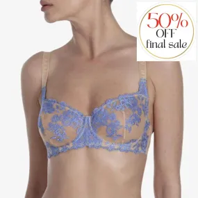 Ajour Underwired Parfait bra in Nude & Blue BM7