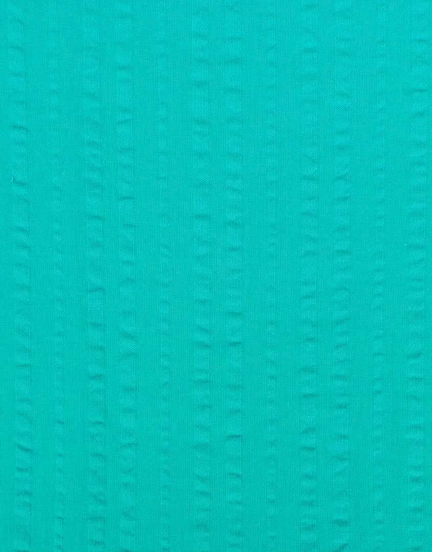 Aqua Ribbon Seersucker Cotton Fabric