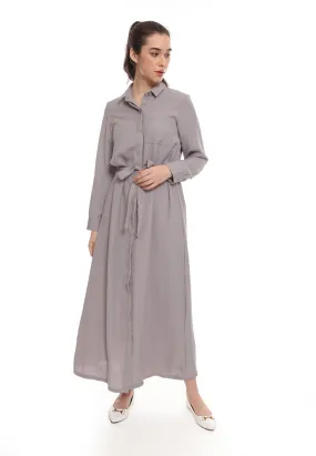 Basic Long Shirt Dress