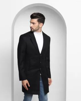 Casual Black Solid Blazer - Sanches