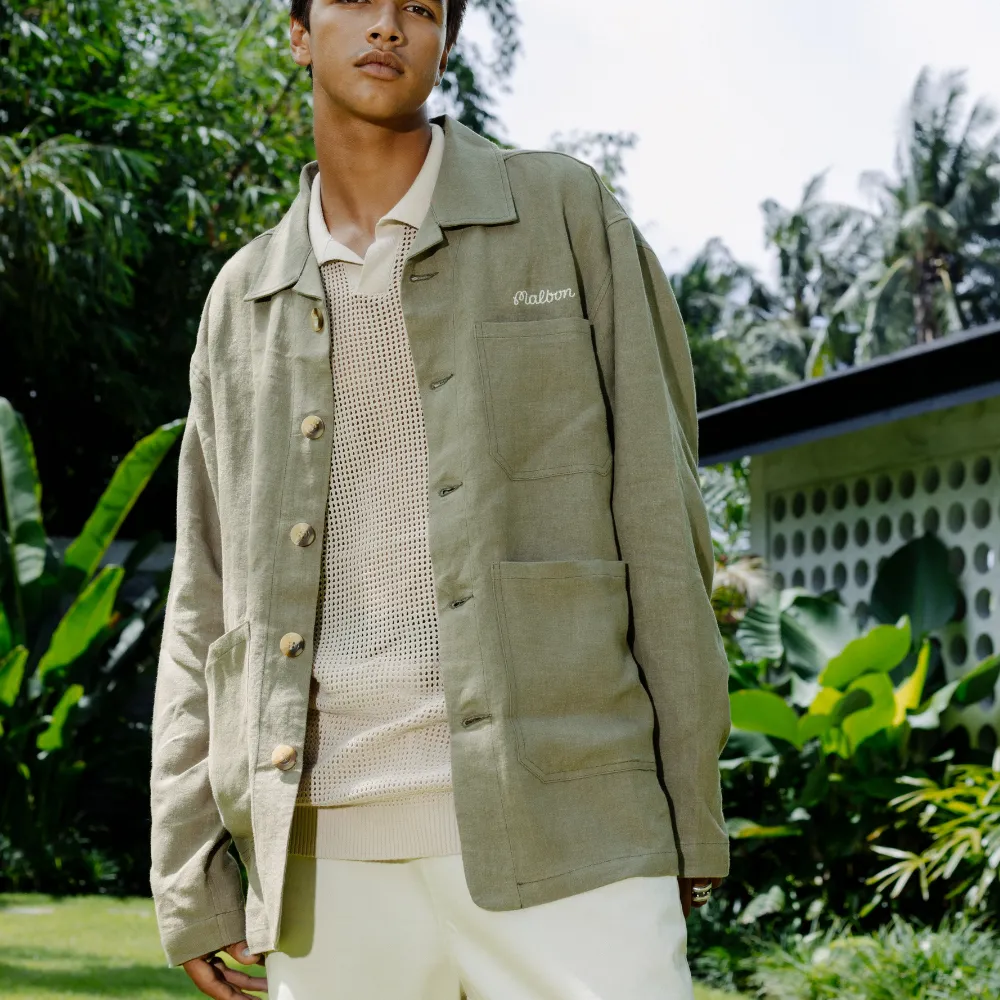 Cayman Linen Chore Jacket