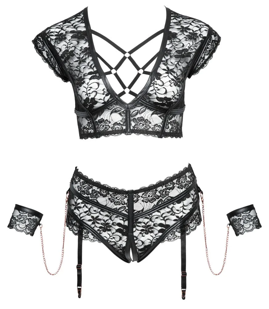 Cottelli Bondage Plus Size Lingerie Set