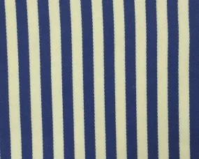 Cream And Blue Blazer/Boating Stripe 3/4'' Repeat Jacketing