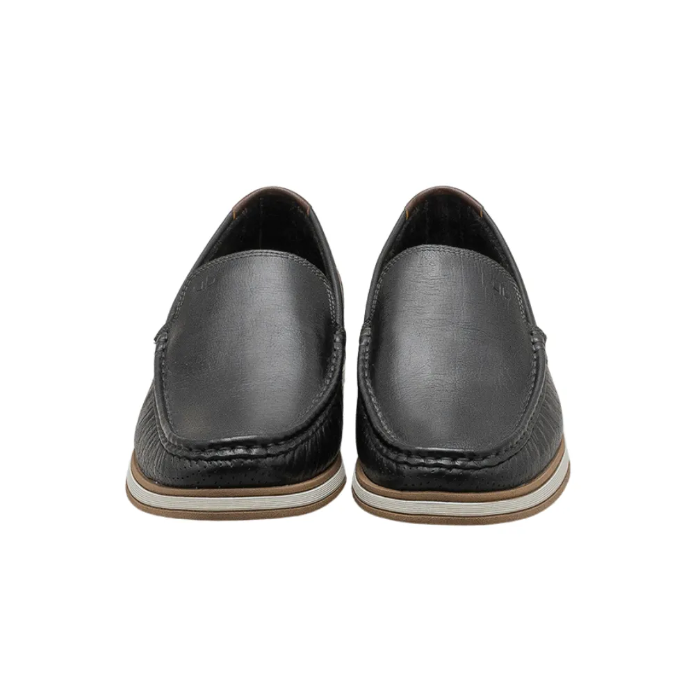 Democrata Flow Black/Tobacco Leather Slip-On (Men's)