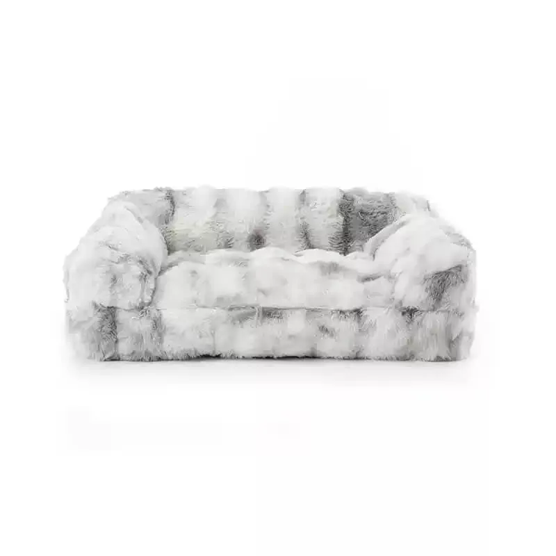 Fluffy Plush Thickened Cozy Pet Calming Bed Dog Cat Sofa Bed