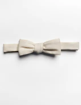 Formal Bowtie in Ivory Hopsack