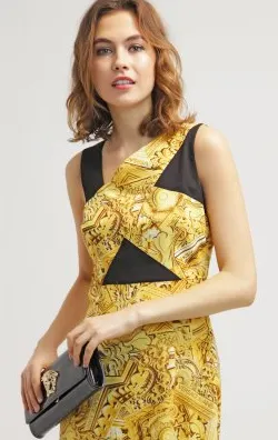 Gold Shift Dress