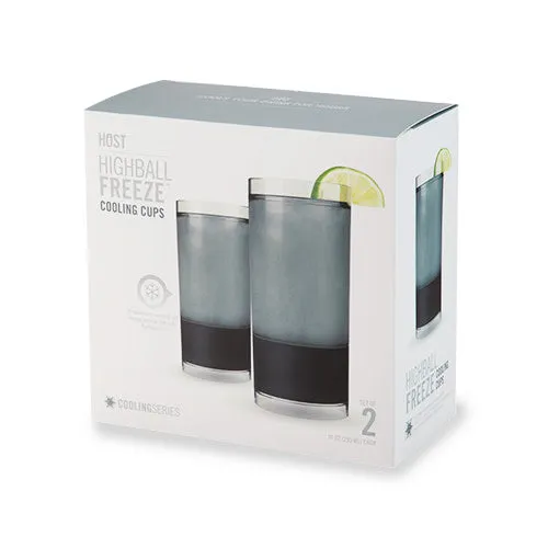 Highball FREEZE™ Cooling Cup in Tinted Gray, Set of 2