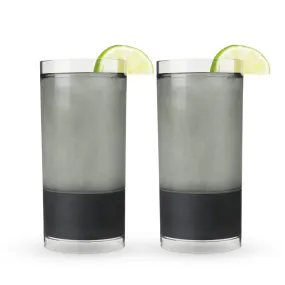 Highball FREEZE™ Cooling Cup in Tinted Gray, Set of 2