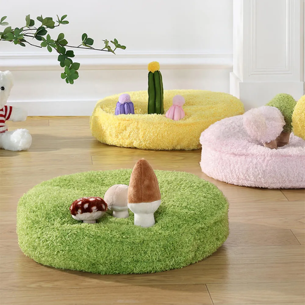 Jungle Explorer 2 in 1 Funny Plush Pet Bed - Nature Park