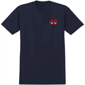 Krooked - Strait Eyes Tee (Navy/Red)