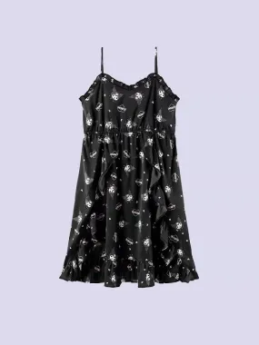 Kuromi Suspender Silk Nightdress