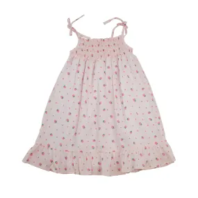 Libby Dress | Strawberry Swiss Dot (4T, 7, 8, 10, 12)