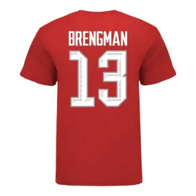 Ohio State Buckeyes #13 Riley Brengman Student Athlete Women's Hockey T-Shirt