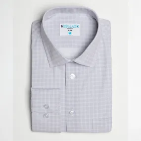 Range Shirt - Grey w/ Small White Windowpane