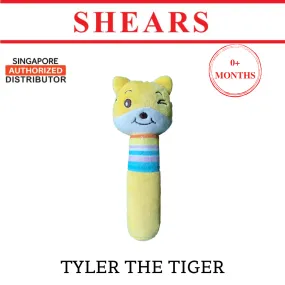 Shears Baby Soft Toy Toddler Squeaker Toy Savanna Series Tyler the Tiger