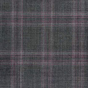 Steel Grey With Purple Plaid