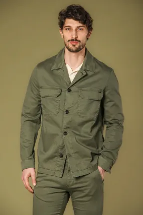 Summer Jacket men's overshirt in cotton and tencel regular