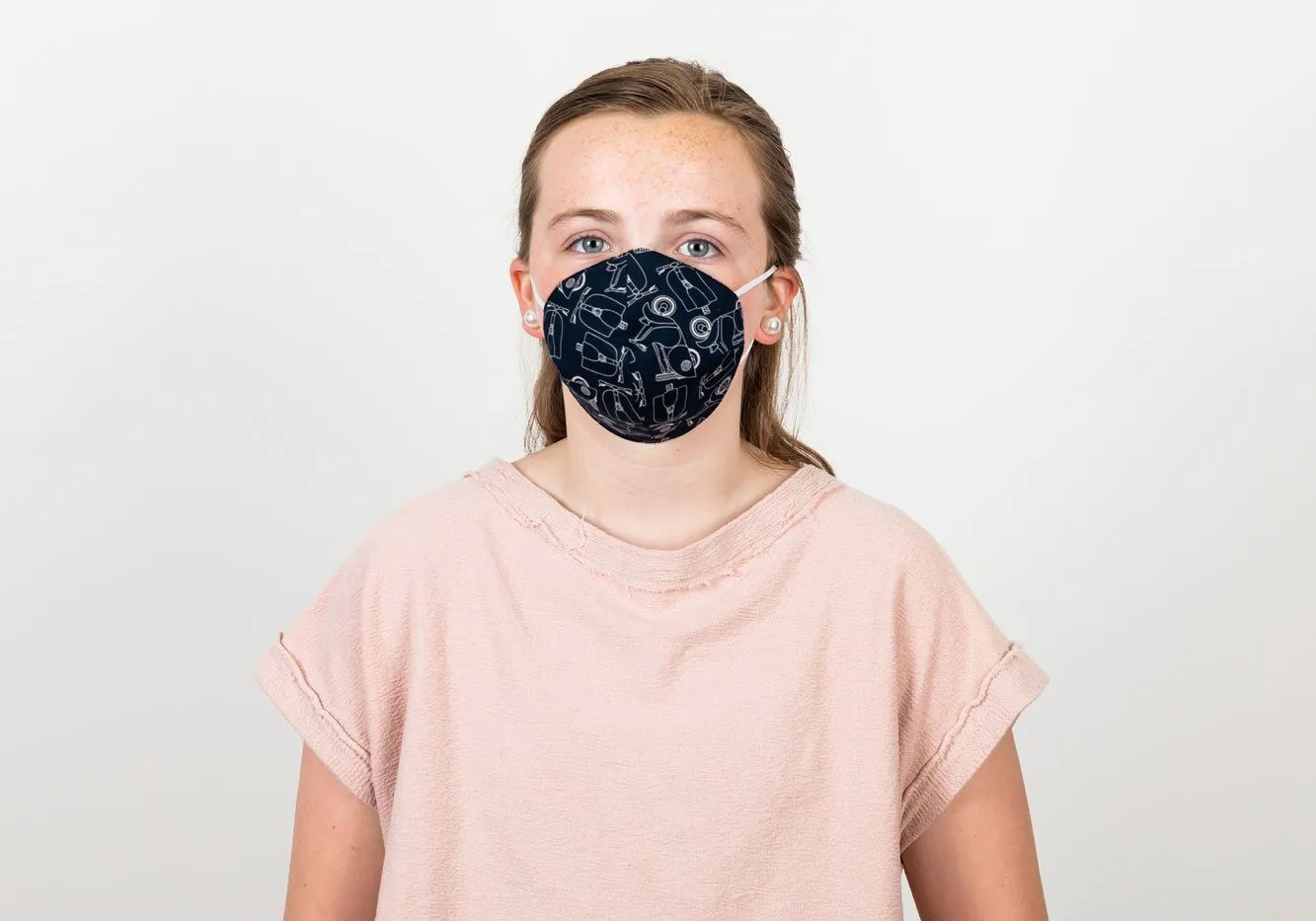 The Children’s Scooter Print 2-Layer Cone Shape Mask