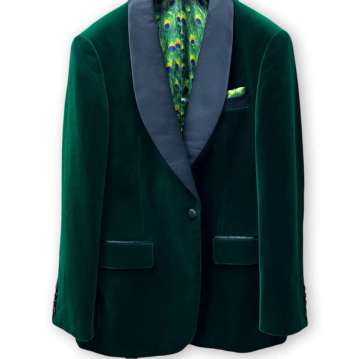 Westwood Hart Green Velvet Men's Tuxedo Formalwear Suit